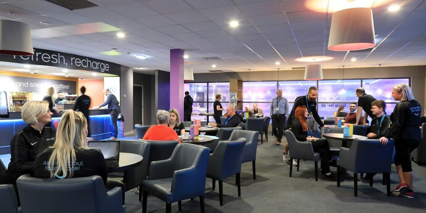 Photo of groups of people at the cafe at Your Space Mansfield