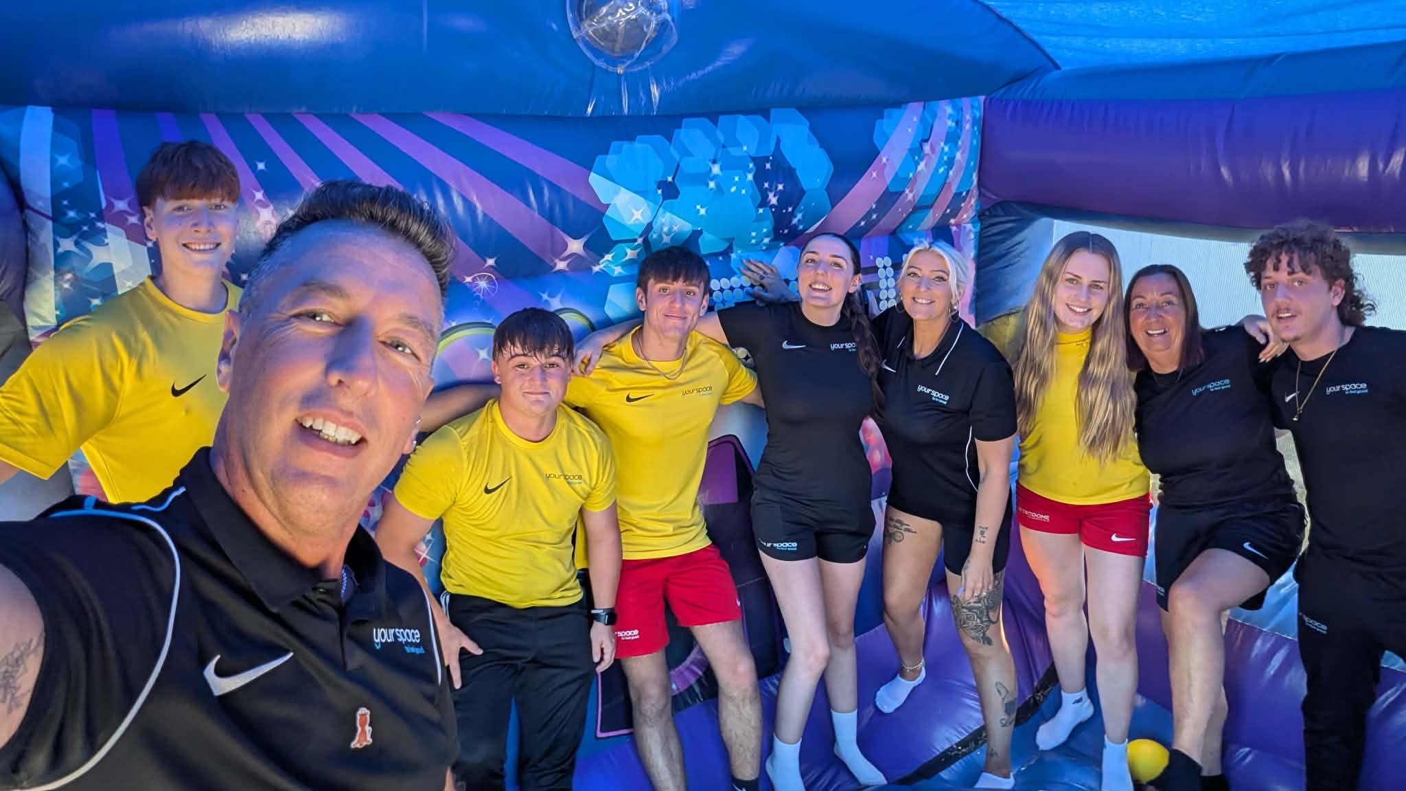 The Your Space Dearneside team together at the Summer Family Fun Day